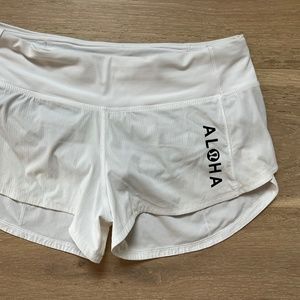 Lululemon Womens speed up shorts size 4 Aloha Special Edition